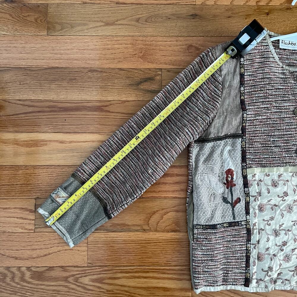 Vintage Flashback Tapestry Patchwork Jacket Women… - image 9